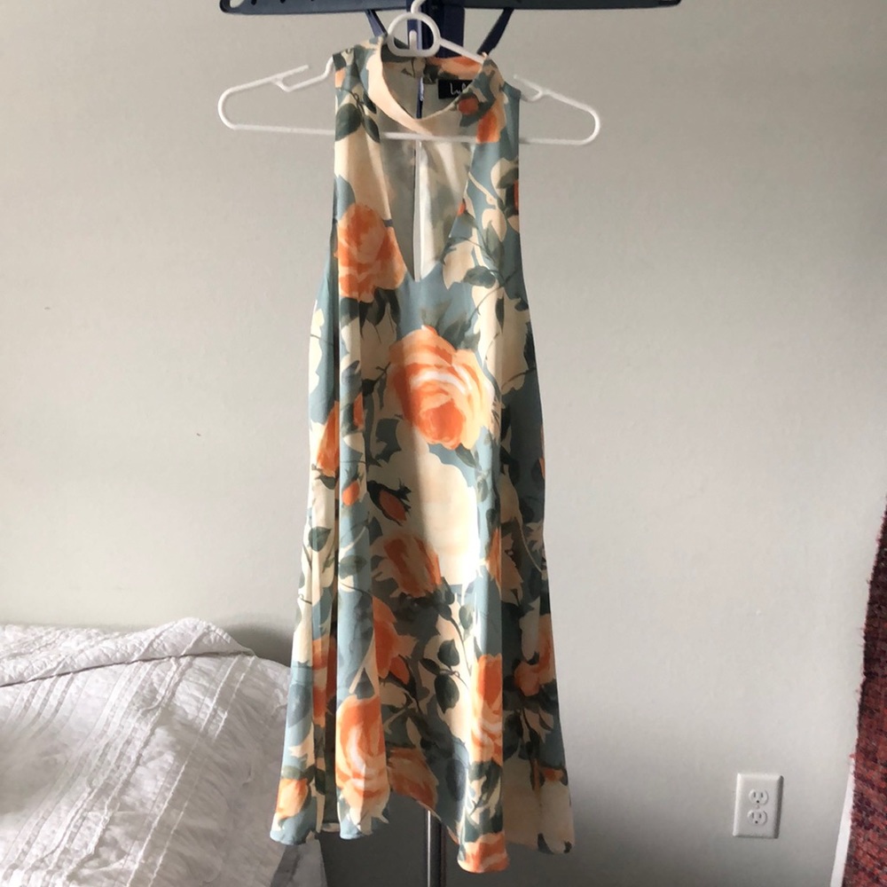 Lulu’s Floral High Neck Dress